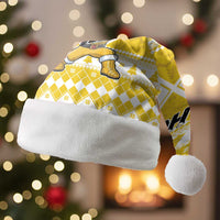 Power Yellow Ranger Santa Claus Christmas Santa Hat Funny Christmas - Wonder Print Shop