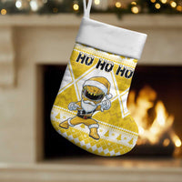 Power Yellow Ranger Santa Claus Christmas Stocking Funny Christmas - Wonder Print Shop