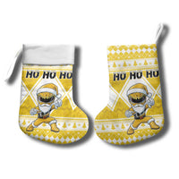 Power Yellow Ranger Santa Claus Christmas Stocking Funny Christmas - Wonder Print Shop