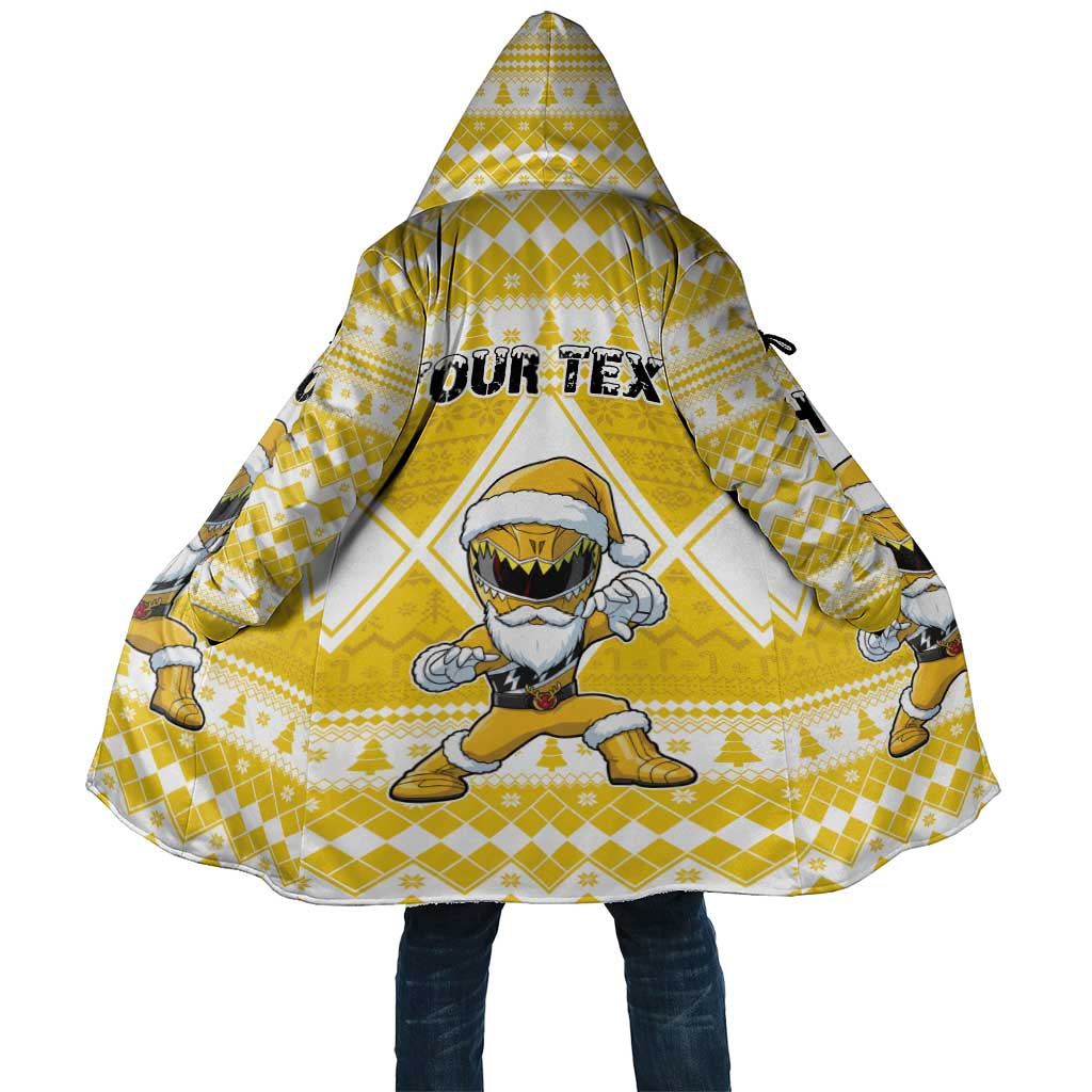 Personalized Power Yellow Ranger Santa Claus Cloak Funny Christmas - Wonder Print Shop