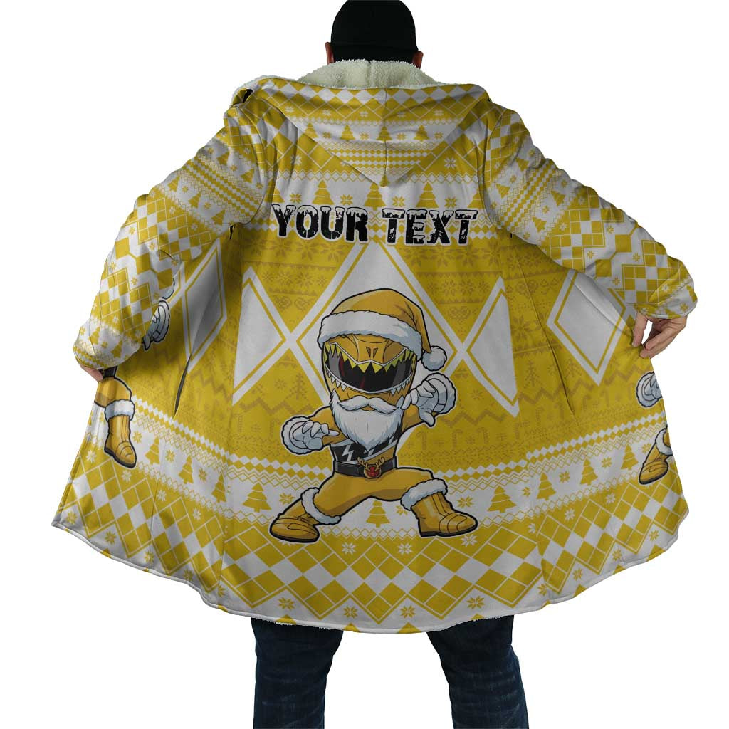 Personalized Power Yellow Ranger Santa Claus Cloak Funny Christmas - Wonder Print Shop