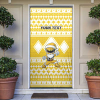 Personalized Power Yellow Ranger Santa Claus Door Cover Funny Christmas - Wonder Print Shop