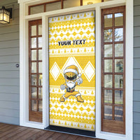 Personalized Power Yellow Ranger Santa Claus Door Cover Funny Christmas - Wonder Print Shop