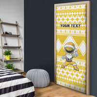 Personalized Power Yellow Ranger Santa Claus Door Cover Funny Christmas - Wonder Print Shop