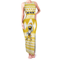 Personalized Power Yellow Ranger Santa Claus Family Matching Tank Maxi Dress and Hawaiian Shirt Funny Christmas - Wonder Print Shop