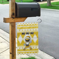 Power Yellow Ranger Santa Claus Garden Flag Funny Christmas - Wonder Print Shop