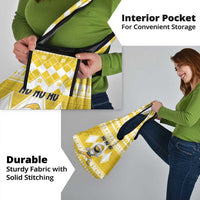 Power Yellow Ranger Santa Claus Grocery Bag Funny Christmas - Wonder Print Shop
