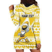 Personalized Power Yellow Ranger Santa Claus Hoodie Dress Funny Christmas - Wonder Print Shop