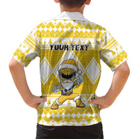 Personalized Power Yellow Ranger Santa Claus Kid Hawaiian Shirt Funny Christmas - Wonder Print Shop