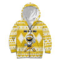 Personalized Power Yellow Ranger Santa Claus Kid Hoodie Funny Christmas - Wonder Print Shop
