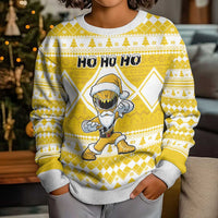 Power Yellow Ranger Santa Claus Kid Ugly Christmas Sweater Funny Christmas - Wonder Print Shop