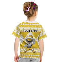 Personalized Power Yellow Ranger Santa Claus Kid T Shirt Funny Christmas - Wonder Print Shop