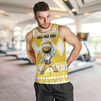 Personalized Power Yellow Ranger Santa Claus Men Tank Top Funny Christmas - Wonder Print Shop