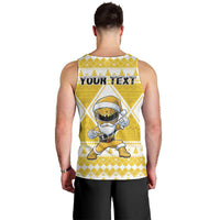 Personalized Power Yellow Ranger Santa Claus Men Tank Top Funny Christmas - Wonder Print Shop