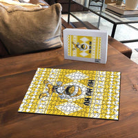Power Yellow Ranger Santa Claus Puzzle Funny Christmas - Wonder Print Shop