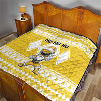 Power Yellow Ranger Santa Claus Quilt Funny Christmas - Wonder Print Shop