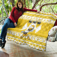 Power Yellow Ranger Santa Claus Quilt Funny Christmas - Wonder Print Shop