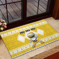 Power Yellow Ranger Santa Claus Rubber Doormat Funny Christmas - Wonder Print Shop