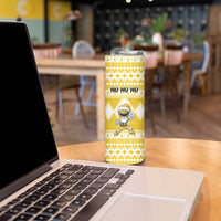 Personalized Power Yellow Ranger Santa Claus Skinny Tumbler Funny Christmas - Wonder Print Shop