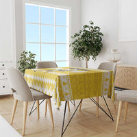 Power Yellow Ranger Santa Claus Tablecloth Funny Christmas - Wonder Print Shop