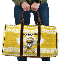 Power Yellow Ranger Santa Claus Travel Bag Funny Christmas - Wonder Print Shop