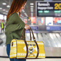 Power Yellow Ranger Santa Claus Travel Bag Funny Christmas - Wonder Print Shop