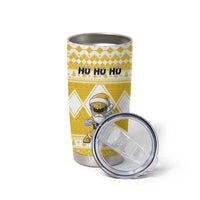 Personalized Power Yellow Ranger Santa Claus Tumbler Cup Funny Christmas - Wonder Print Shop