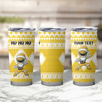 Personalized Power Yellow Ranger Santa Claus Tumbler Cup Funny Christmas - Wonder Print Shop
