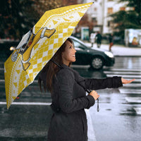 Power Yellow Ranger Santa Claus Umbrella Funny Christmas - Wonder Print Shop