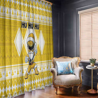 Power Yellow Ranger Santa Claus Window Curtain Funny Christmas - Wonder Print Shop