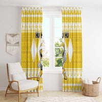 Power Yellow Ranger Santa Claus Window Curtain Funny Christmas - Wonder Print Shop