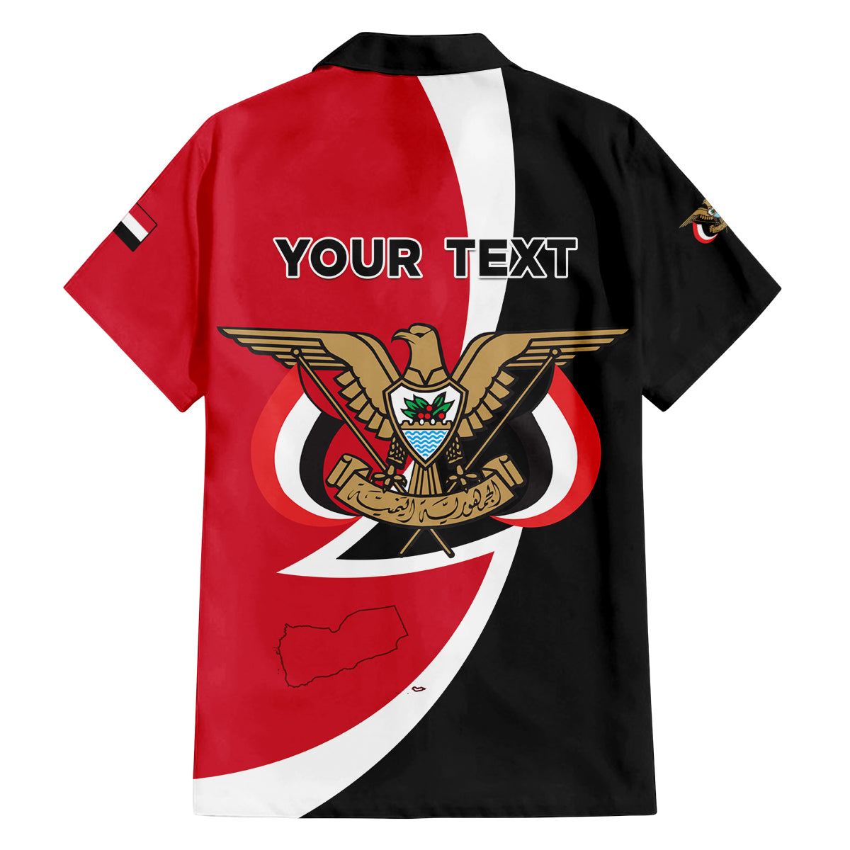 Yemen Unification Day 2024 Family Matching Off Shoulder Long Sleeve Dress and Hawaiian Shirt May 22 Unity Day Flag Style - Wonder Print Shop