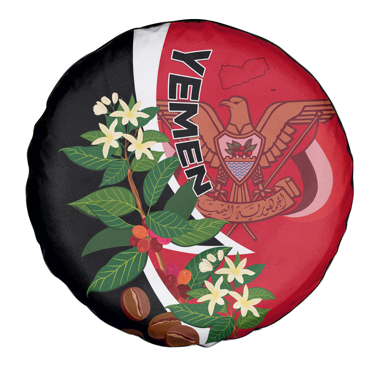 Yemen Unification Day 2024 Spare Tire Cover May 22 Unity Day Flag Style - Wonder Print Shop