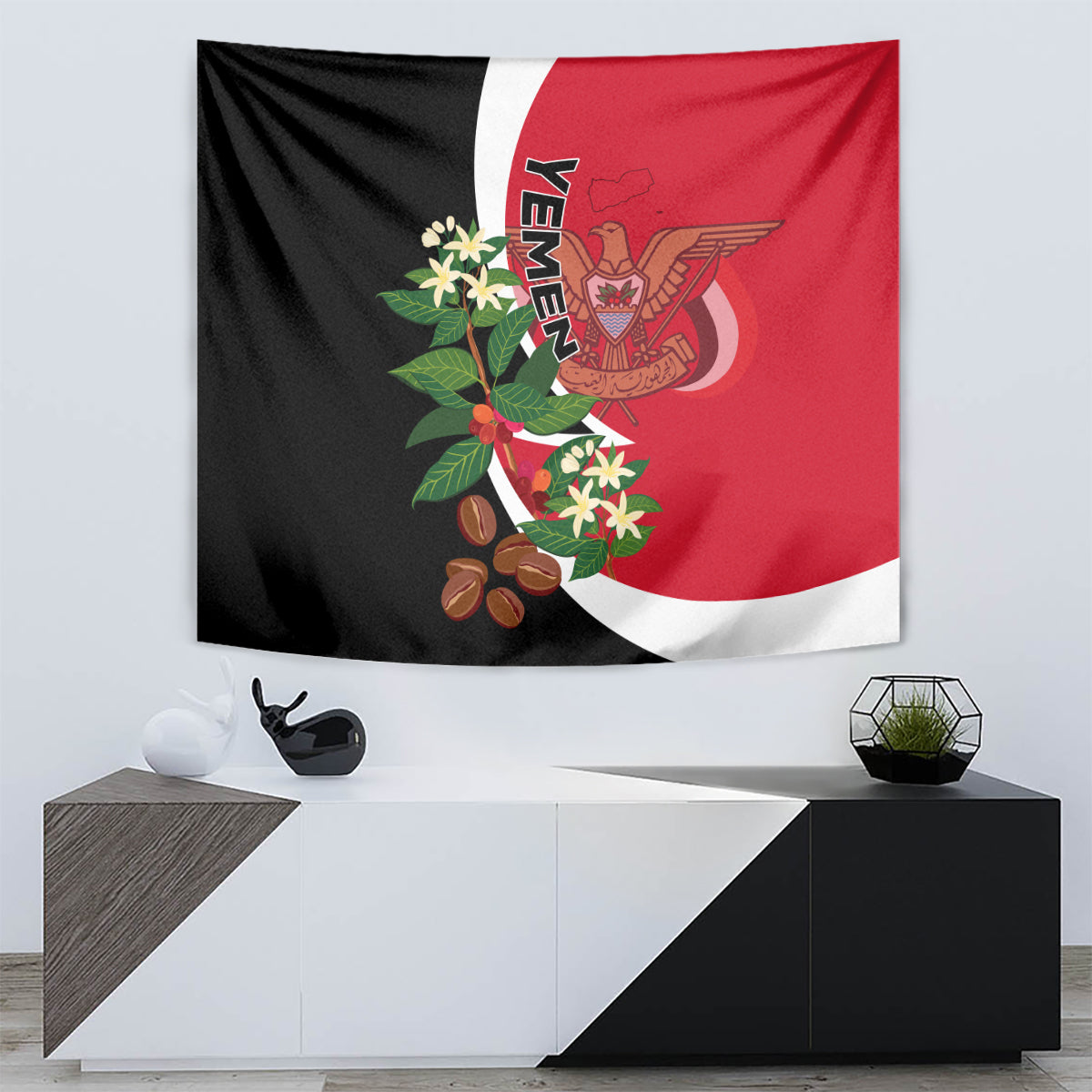 Yemen Unification Day 2024 Tapestry May 22 Unity Day Flag Style - Wonder Print Shop