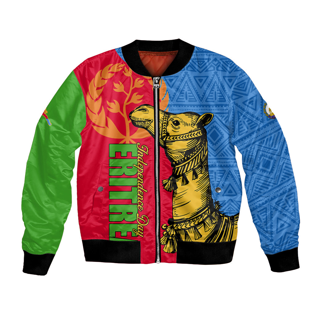 Eritrea Independence Day 2024 Bomber Jacket Eritrean Camel African Pattern - Wonder Print Shop