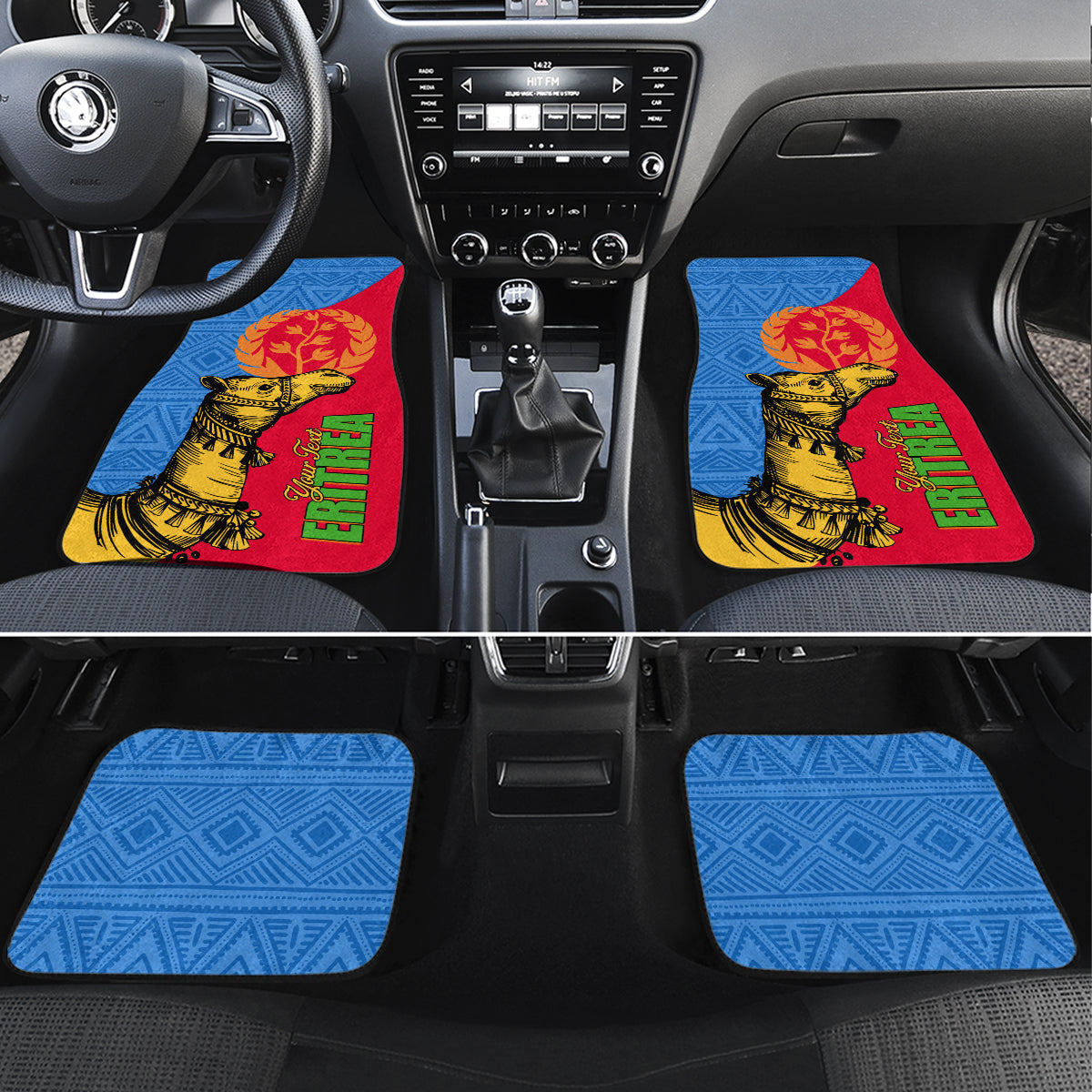 Eritrea Independence Day 2024 Car Mats Eritrean Camel African Pattern - Wonder Print Shop