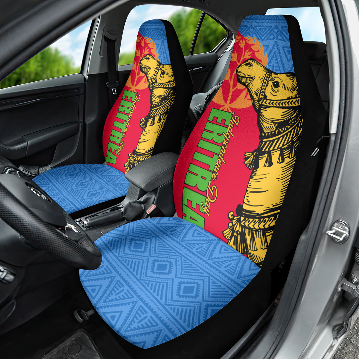 Eritrea Independence Day 2024 Car Seat Cover Eritrean Camel African Pattern - Wonder Print Shop