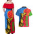 Eritrea Independence Day 2024 Couples Matching Off Shoulder Maxi Dress and Hawaiian Shirt Eritrean Camel African Pattern - Wonder Print Shop
