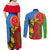 Eritrea Independence Day 2024 Couples Matching Off Shoulder Maxi Dress and Long Sleeve Button Shirt Eritrean Camel African Pattern