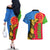 Eritrea Independence Day 2024 Couples Matching Off The Shoulder Long Sleeve Dress and Hawaiian Shirt Eritrean Camel African Pattern - Wonder Print Shop