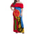 Eritrea Independence Day 2024 Family Matching Off Shoulder Maxi Dress and Hawaiian Shirt Eritrean Camel African Pattern