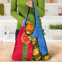 Eritrea Independence Day 2024 Grocery Bag Eritrean Camel African Pattern