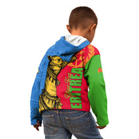 Eritrea Independence Day 2024 Kid Hoodie Eritrean Camel African Pattern - Wonder Print Shop