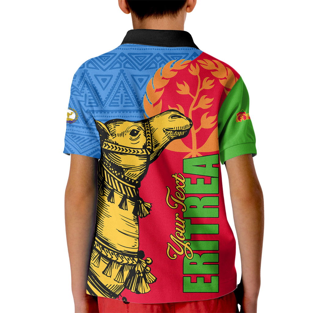 Eritrea Independence Day 2024 Kid Polo Shirt Eritrean Camel African Pattern - Wonder Print Shop