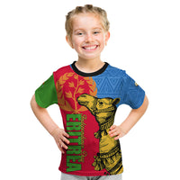 Eritrea Independence Day 2024 Kid T Shirt Eritrean Camel African Pattern - Wonder Print Shop