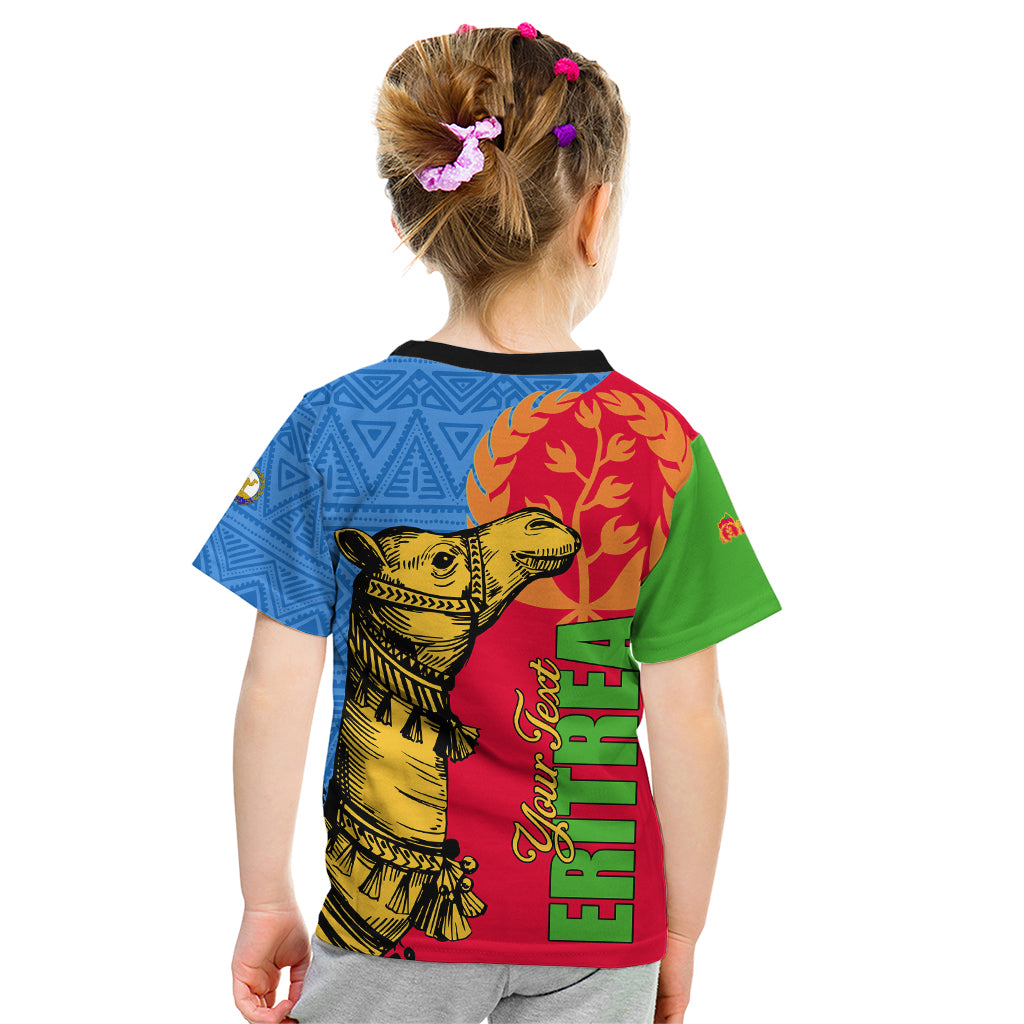 Eritrea Independence Day 2024 Kid T Shirt Eritrean Camel African Pattern - Wonder Print Shop