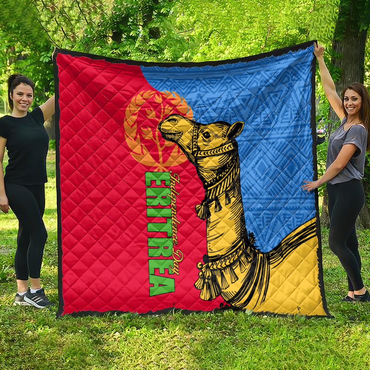 Eritrea Independence Day 2024 Quilt Eritrean Camel African Pattern - Wonder Print Shop