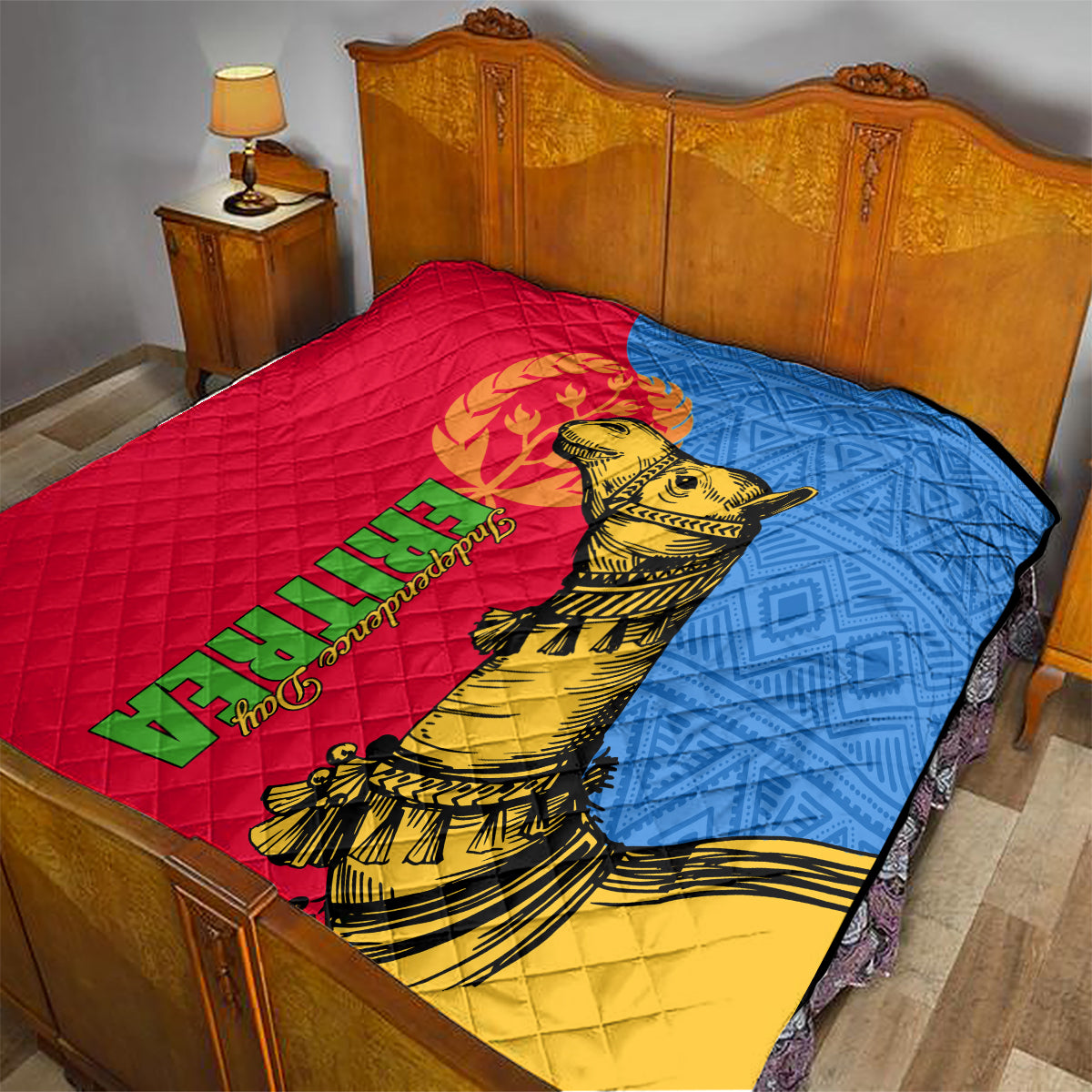 Eritrea Independence Day 2024 Quilt Eritrean Camel African Pattern - Wonder Print Shop