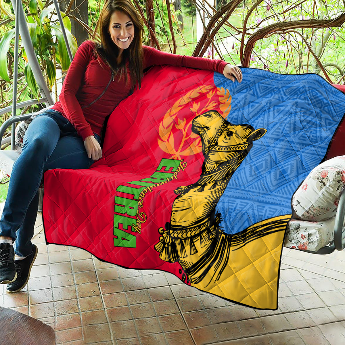 Eritrea Independence Day 2024 Quilt Eritrean Camel African Pattern - Wonder Print Shop
