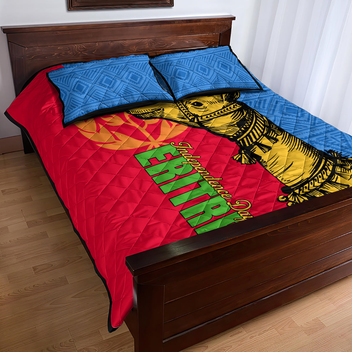 Eritrea Independence Day 2024 Quilt Bed Set Eritrean Camel African Pattern - Wonder Print Shop